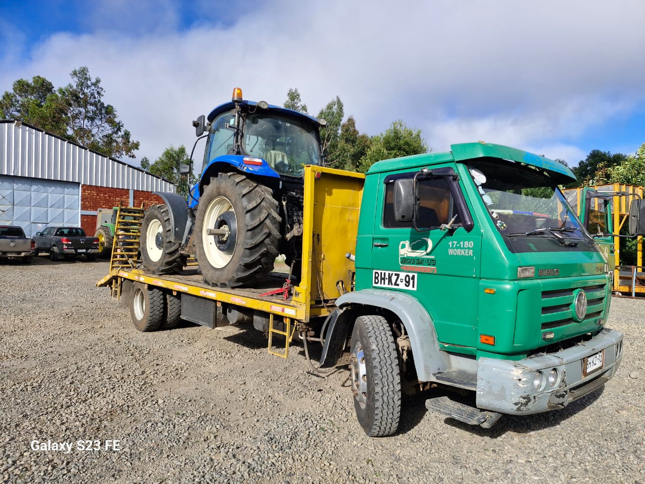 Grúa Volkswagen verde